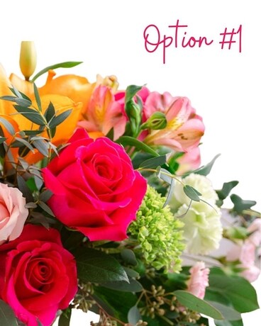 $30 Cut Bouquet for 12 Months size, inches height and inches wide.