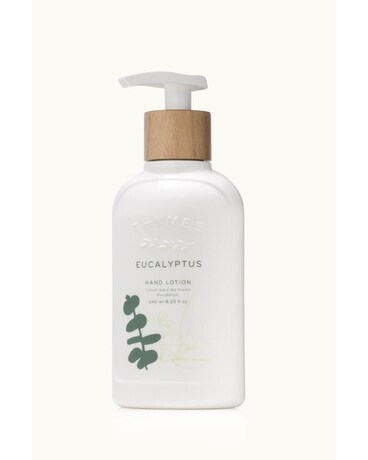 Eucalyptus Hand Lotion size, inches height and inches wide.