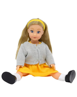Doll with 3 roses size, inches height and inches wide.