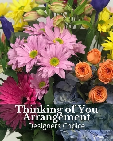 Small Arrangement size, inches height and inches wide.