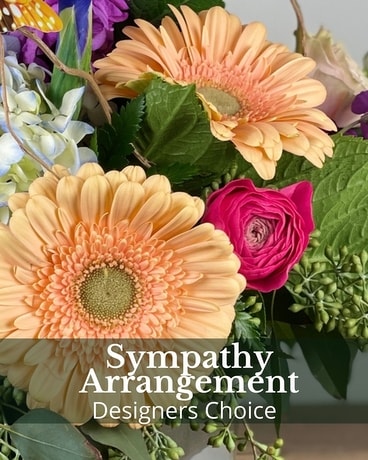 Small Arrangement size, inches height and inches wide.