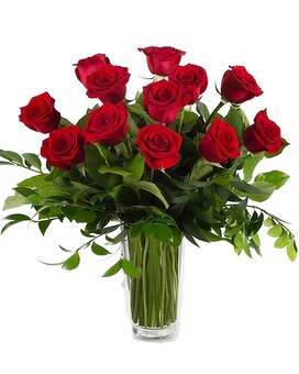 18 Roses size, inches height and inches wide.
