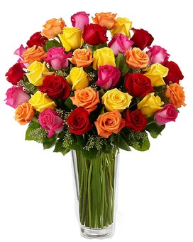 36 Roses size, inches height and inches wide.