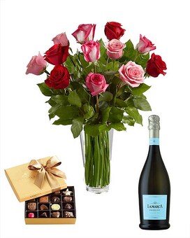Prosecco Sparkling Wine size, inches height and inches wide.