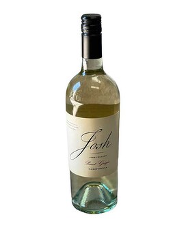 Pinot Grigio size, inches height and inches wide.