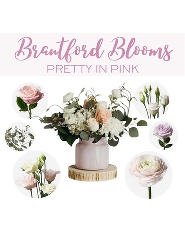 Brantford Blooms - Pretty in Pink Flower Arrangement