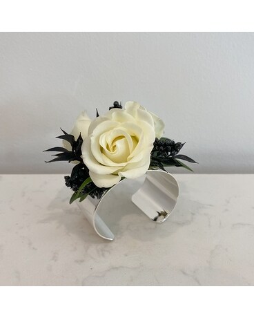 Silver Cuff size, inches height and inches wide.