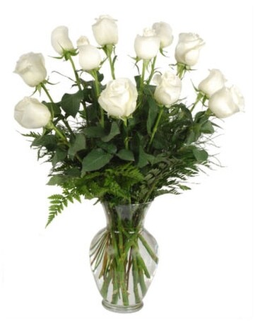 24 Vased Roses size, inches height and inches wide.
