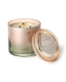 Statement Glass Candle size, inches height and inches wide.