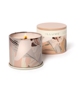 Vanity Tin Candle size, inches height and inches wide.