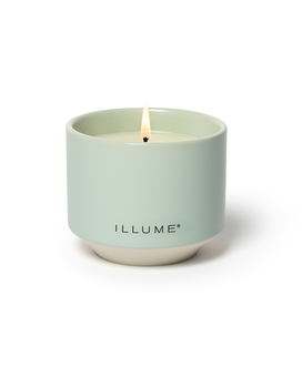 Matte Ceramic Candle size, inches height and inches wide.