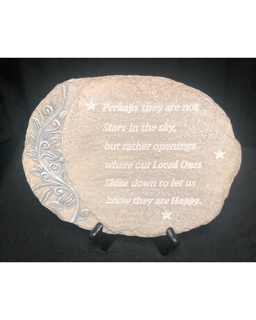 Stone Only size, inches height and inches wide.