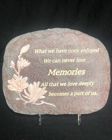 Stone Only size, inches height and inches wide.