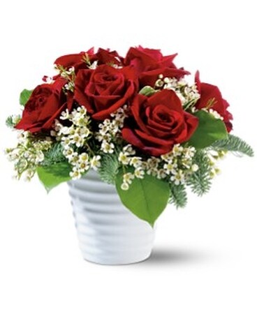 9 Roses- Red size, inches height and inches wide.