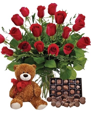 12 Roses size, inches height and inches wide.
