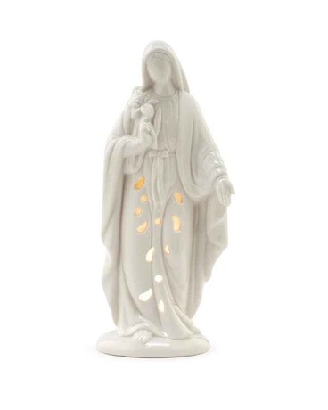 Mary Statue size, inches height and inches wide.