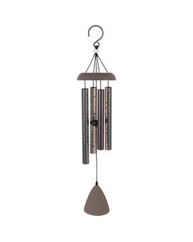 Wind Chime size, inches height and inches wide.