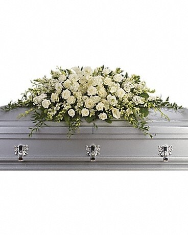 1/2 Casket size, inches height and inches wide.