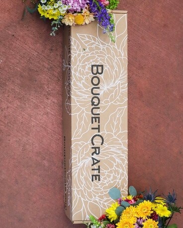 BouquetCrate size, inches height and inches wide.