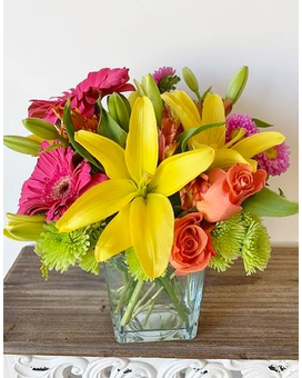 Color Splash Flower Arrangement