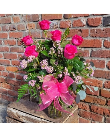 HOT PINK size, inches height and inches wide.