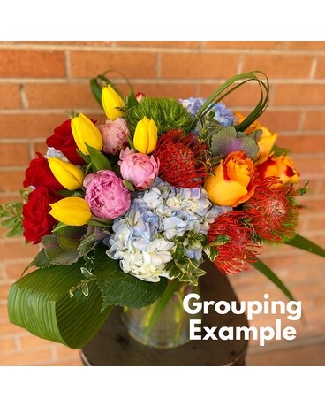 Grouping Design size, inches height and inches wide.