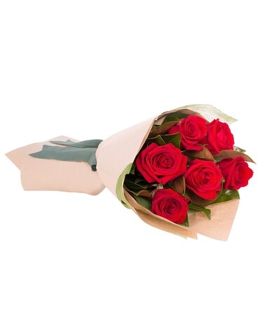 6 Roses size, inches height and inches wide.