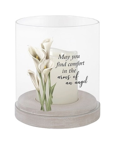Candle Only size, inches height and inches wide.