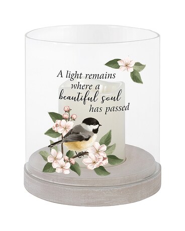 Candle Only size, inches height and inches wide.