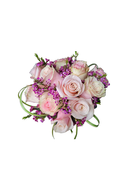 Light Pink Roses size, inches height and inches wide.