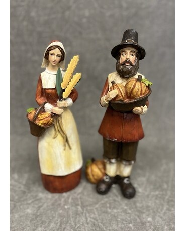 Female Pilgrim size, inches height and inches wide.