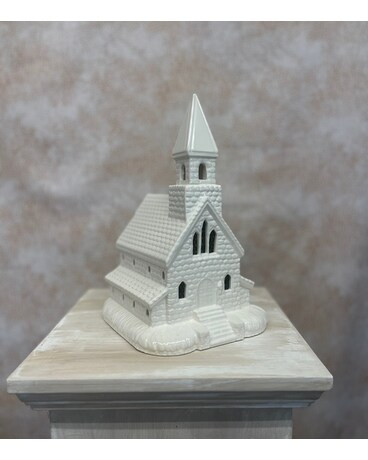 Medium Church size, inches height and inches wide.