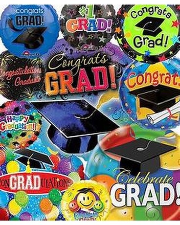 Graduation size, inches height and inches wide.