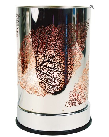 Leaves Lantern Warmer size, inches height and inches wide.