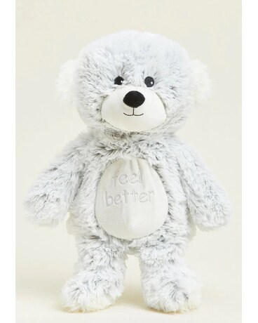 Feel Better Bear size, inches height and inches wide.