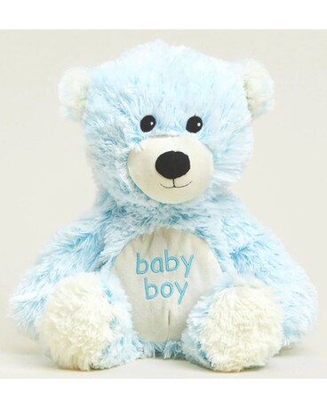 Baby Boy Bear size, inches height and inches wide.
