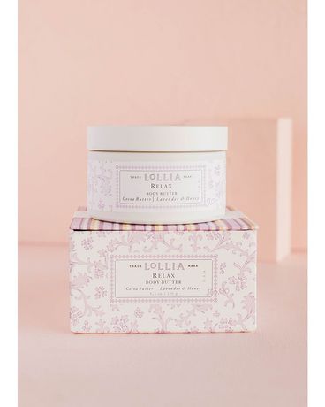 LoLLIA Relax Body Butter size, inches height and inches wide.