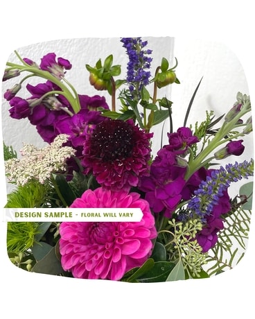 Seasonal Mix // Purple Prism Flower Arrangement