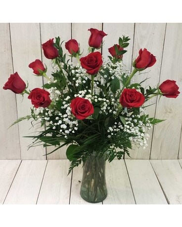 Dozen & half size, inches height and inches wide.