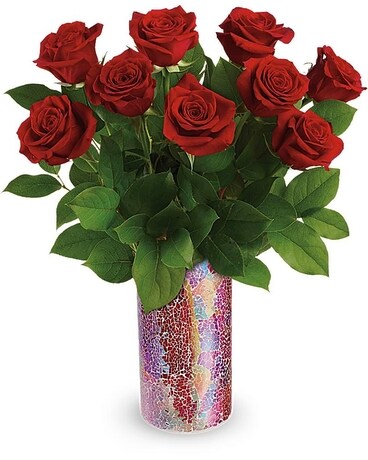 1 Dozen Roses size, 18 1/4 inches height and 14 3/4 inches wide.