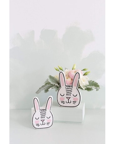 Bashful Bunny Blooms Flower Arrangement