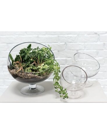 Bias Bowl - Tabletop size, inches height and inches wide.