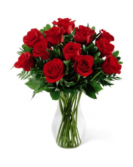 Classic Dozen Roses Flower Arrangement