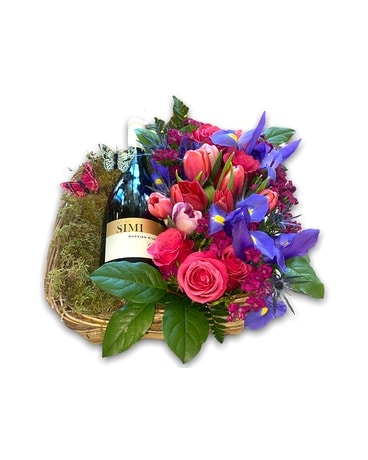 Deluxe - Rosé Wine size, inches height and inches wide.