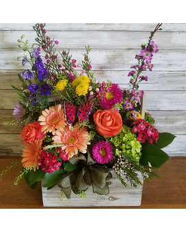 Bright Box Flower Arrangement