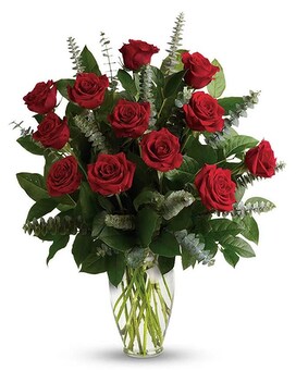 In A Crystal Vase size, inches height and inches wide.