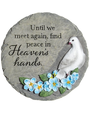Heaven's Hands size, inches height and inches wide.