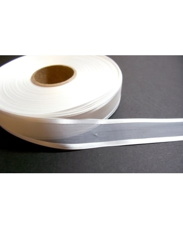 w/ White Ribbon size, inches height and inches wide.