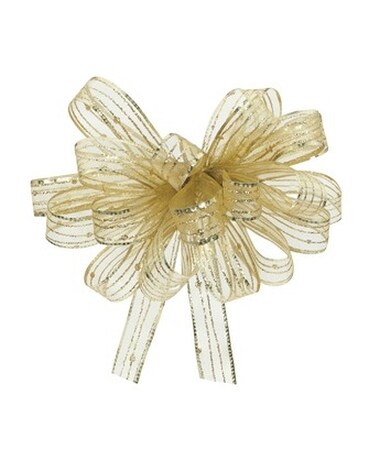 w/ Gold Ribbon size, inches height and inches wide.