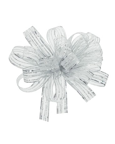 w/ Silver Ribbon size, inches height and inches wide.